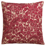 Lucia Linen Euro Pillowcase Set - Crimson