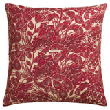 Lucia Linen Euro Pillowcase Set - Crimson