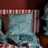 Lucia Linen Euro Pillowcase Set - Cerulean