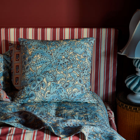 Lucia Linen Euro Pillowcase Set - Cerulean