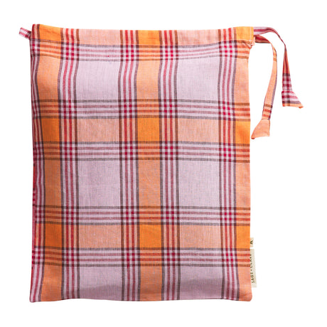 Isla Linen Euro Pillowcase Set - Vivid Coral