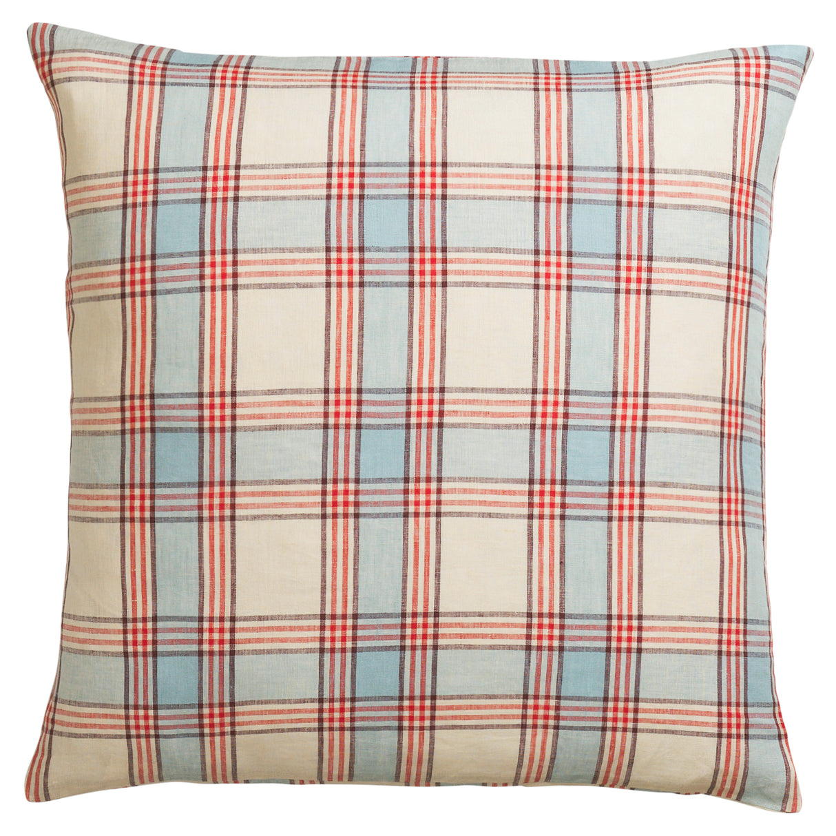 Isla Linen Euro Pillowcase Set - Cerulean