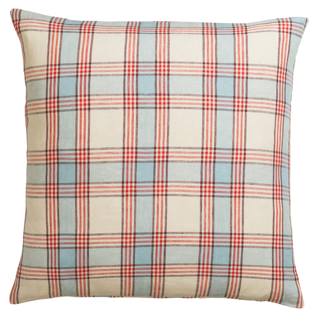 Isla Linen Euro Pillowcase Set - Cerulean