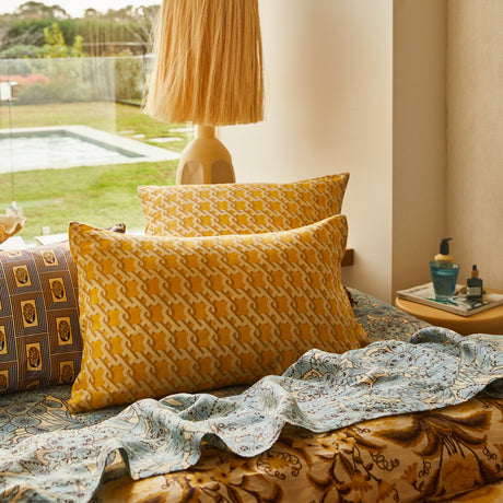 Maricela Linen Pillowcase Set - Dune Standard