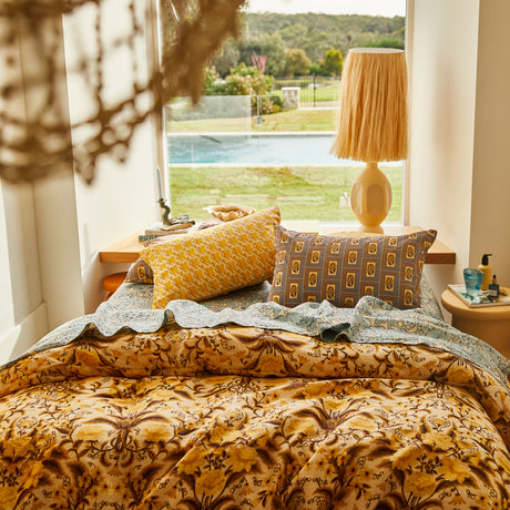 Maricela Linen Pillowcase Set - Dune Standard