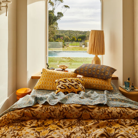 Maricela Linen Pillowcase Set - Dune Standard