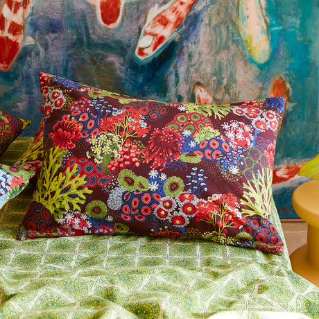 Cora Cotton Pillowcase Set - Garnet Standard