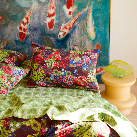 Cora Cotton Pillowcase Set - Garnet Standard
