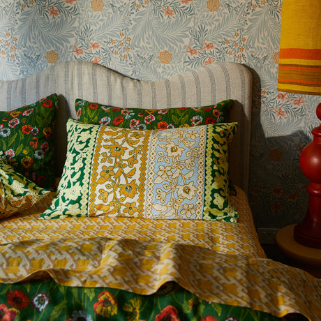Thea Cotton Pillowcase Set - Kelp Standard