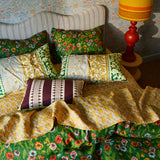 Thea Cotton Pillowcase Set - Kelp Standard