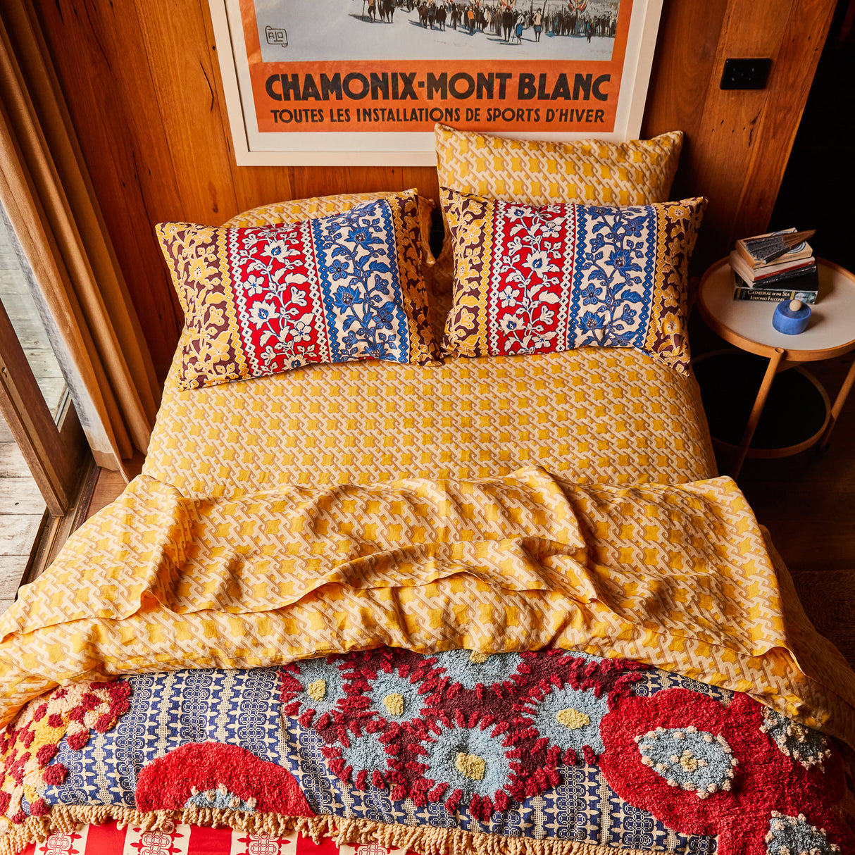 Thea Cotton Pillowcase Set - Vermillion Standard