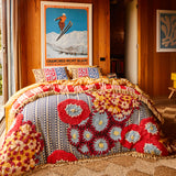 Thea Cotton Pillowcase Set - Vermillion Standard