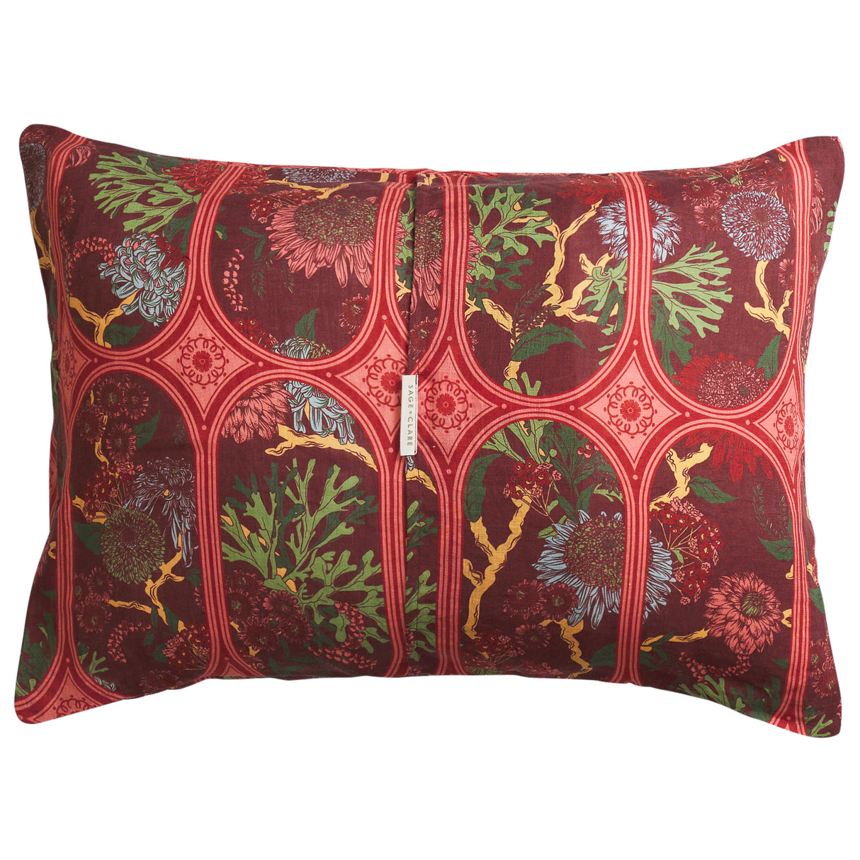 Naia Linen Pillowcase Set - Garnet Standard