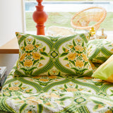 Margaret Cotton Pillowcase Set - La Palma Standard