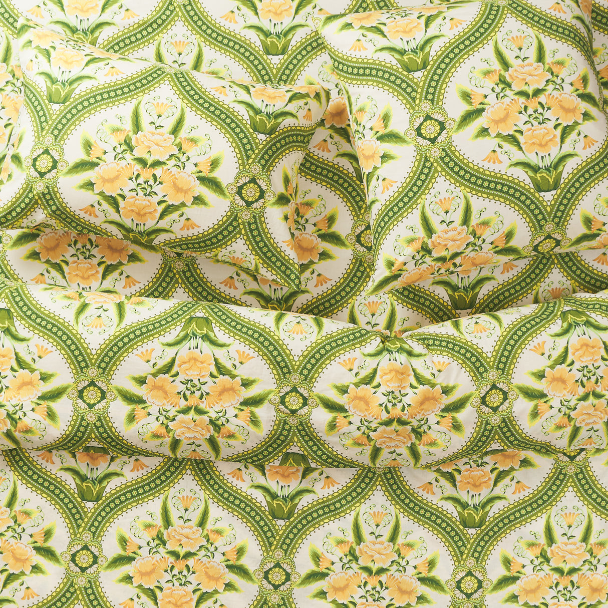 Margaret Cotton Pillowcase Set - La Palma Standard