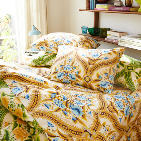 Margaret Cotton Pillowcase Set - Clay Standard