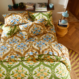 Margaret Cotton Pillowcase Set - Clay Standard