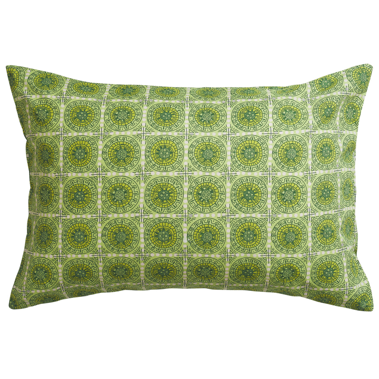 Gabriella Cotton Pillowcase Set - Key Lime Standard