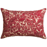 Lucia Linen Pillowcase Set - Crimson Standard