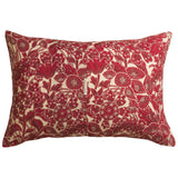Lucia Linen Pillowcase Set - Crimson Standard