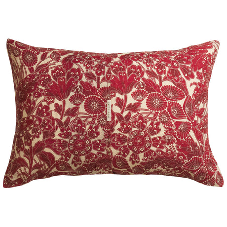 Lucia Linen Pillowcase Set - Crimson Standard