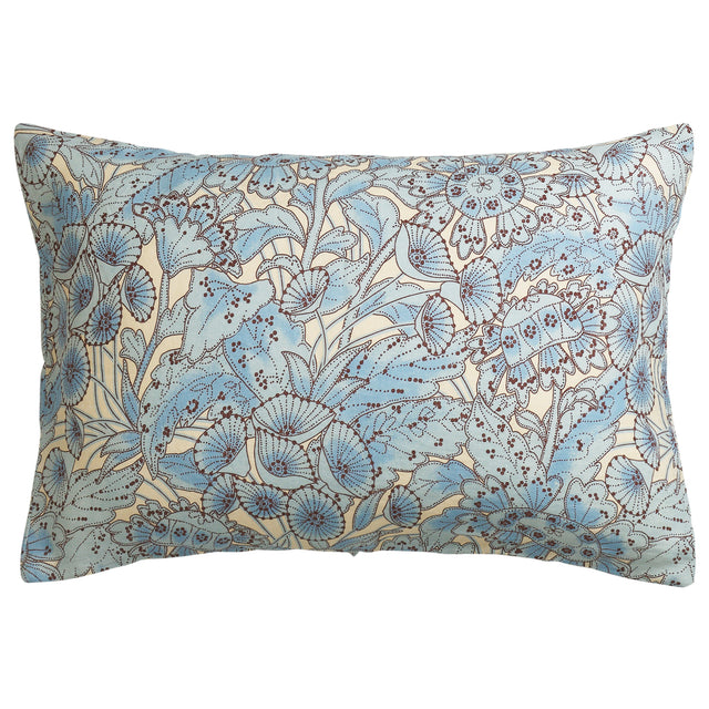 Lucia Linen Pillowcase Set - Cerulean Standard