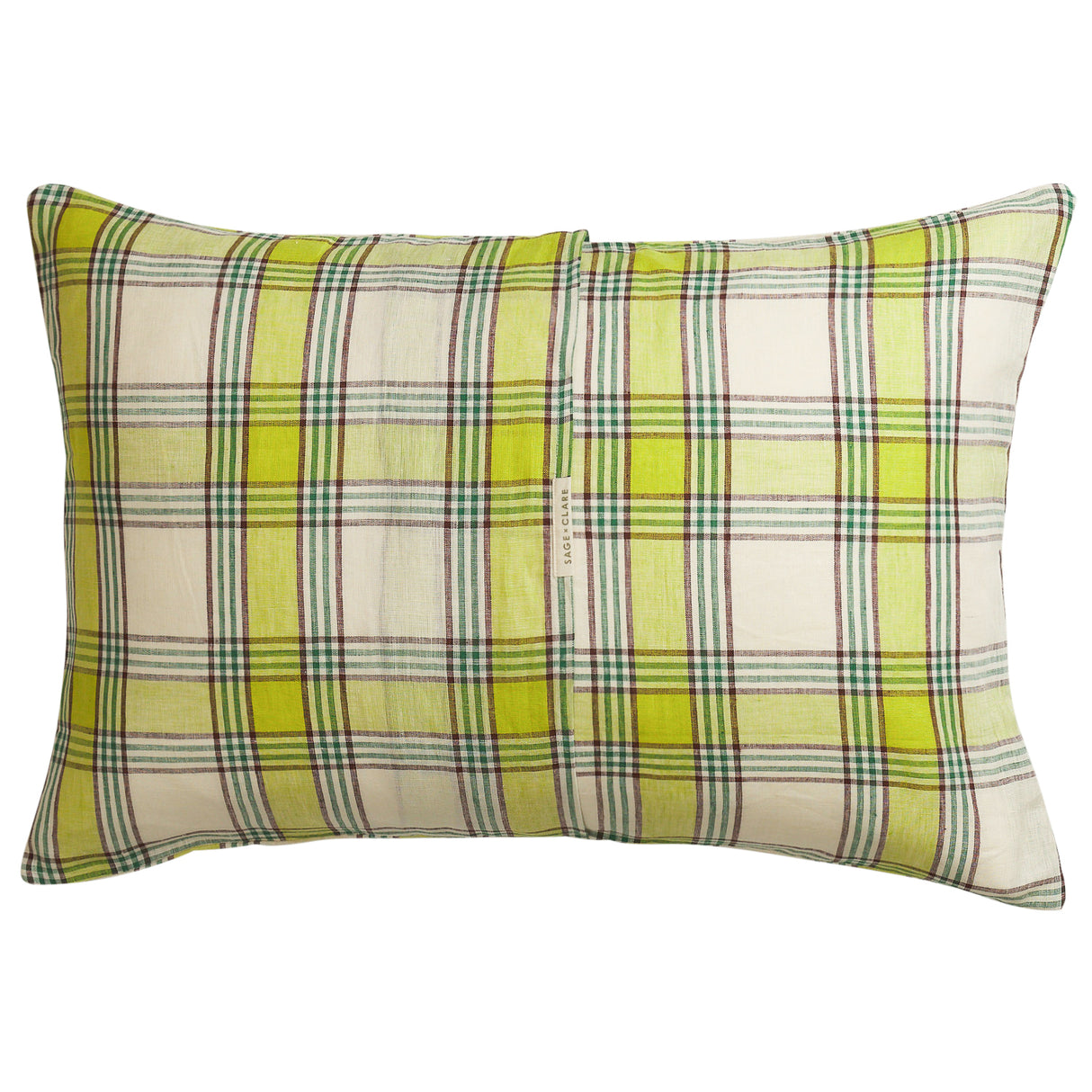 Isla Linen Pillowcase Set - Anise Standard