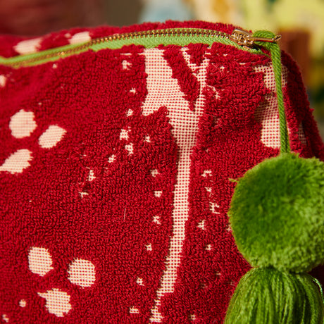 Lucia Terry Pouch - Crimson Small