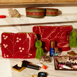 Lucia Terry Pouch - Crimson Small