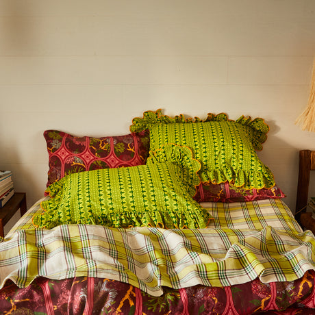 Esme Cotton Pillowcase Set - Anise Standard