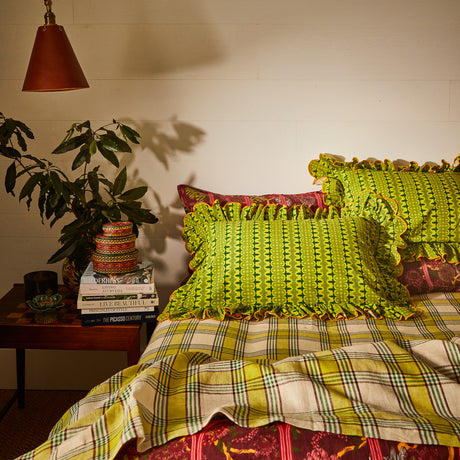 Esme Cotton Pillowcase Set - Anise Standard