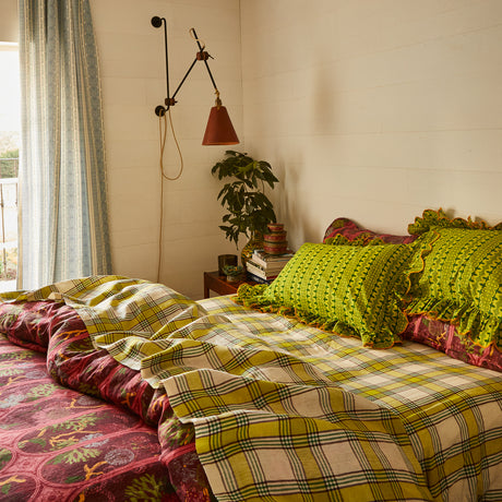 Esme Cotton Pillowcase Set - Anise Standard