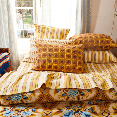 Gabriella Cotton Pillowcase Set - Dune Standard