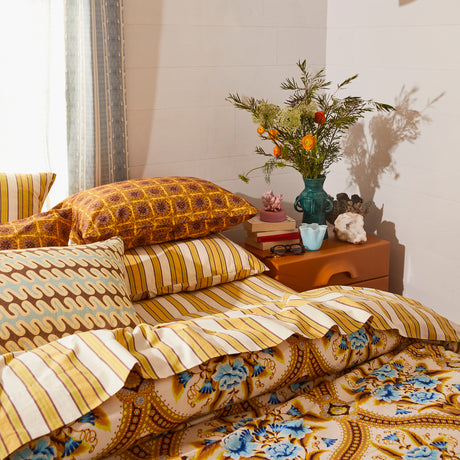 Gabriella Cotton Pillowcase Set - Dune Standard