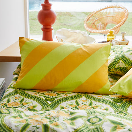 Clarice Cotton Pillowcase Set - Zest Standard