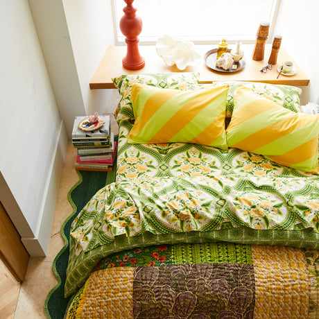 Clarice Cotton Pillowcase Set - Zest Standard