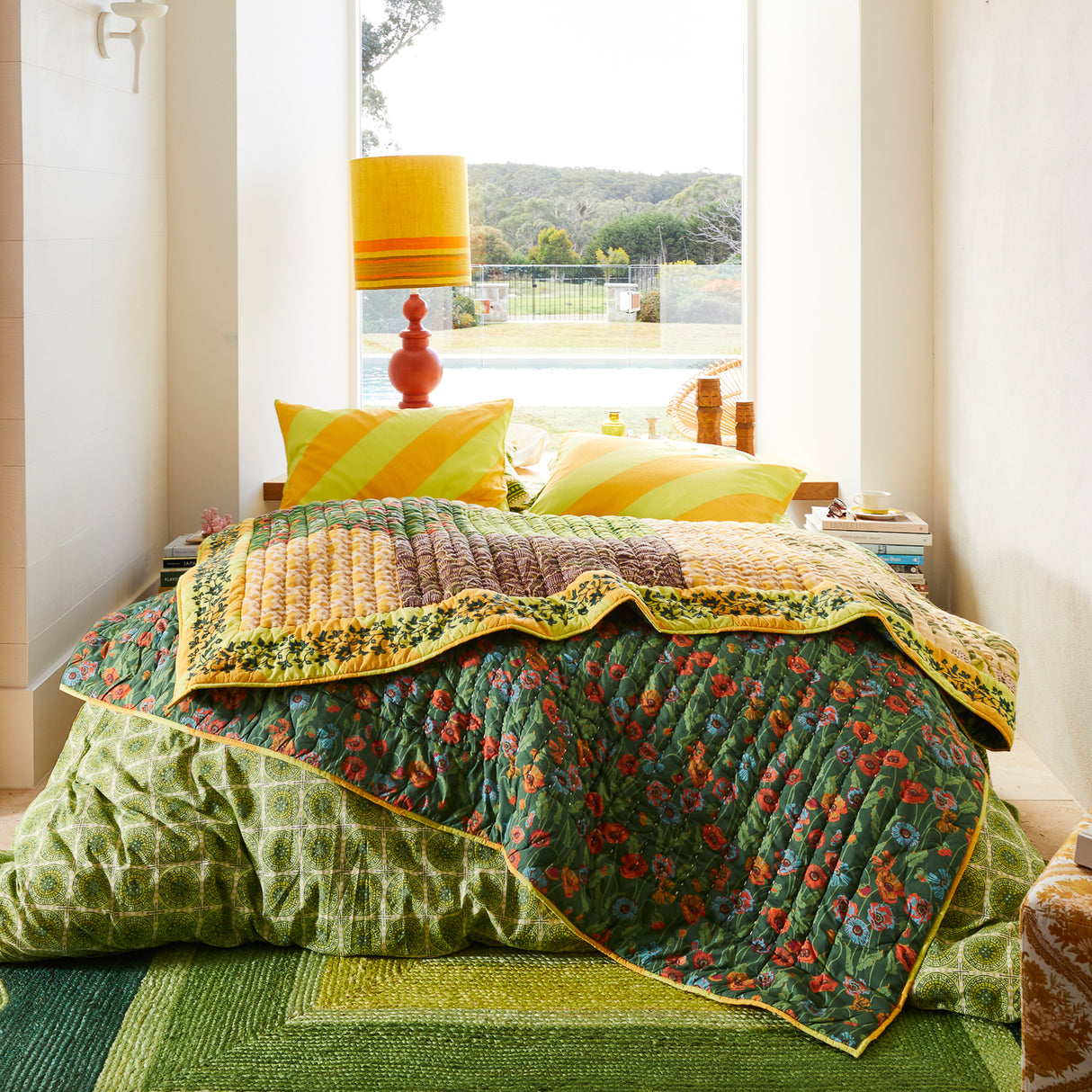 Clarice Cotton Pillowcase Set - Zest Standard