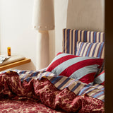 Clarice Cotton Pillowcase Set - Crimson Standard