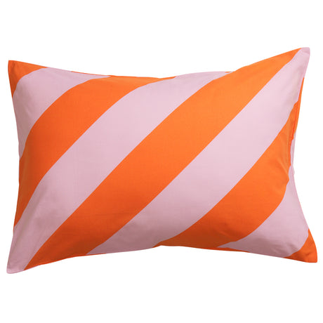 Clarice Cotton Pillowcase Set - Flame Standard