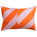 Clarice Cotton Pillowcase Set - Flame Standard
