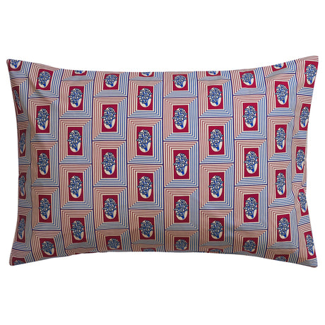 Antonella Cotton Pillowcase Set - Crimson Standard