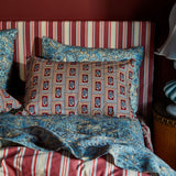 Antonella Cotton Pillowcase Set - Crimson Standard
