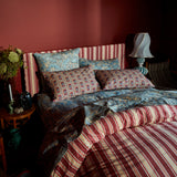 Antonella Cotton Pillowcase Set - Crimson Standard
