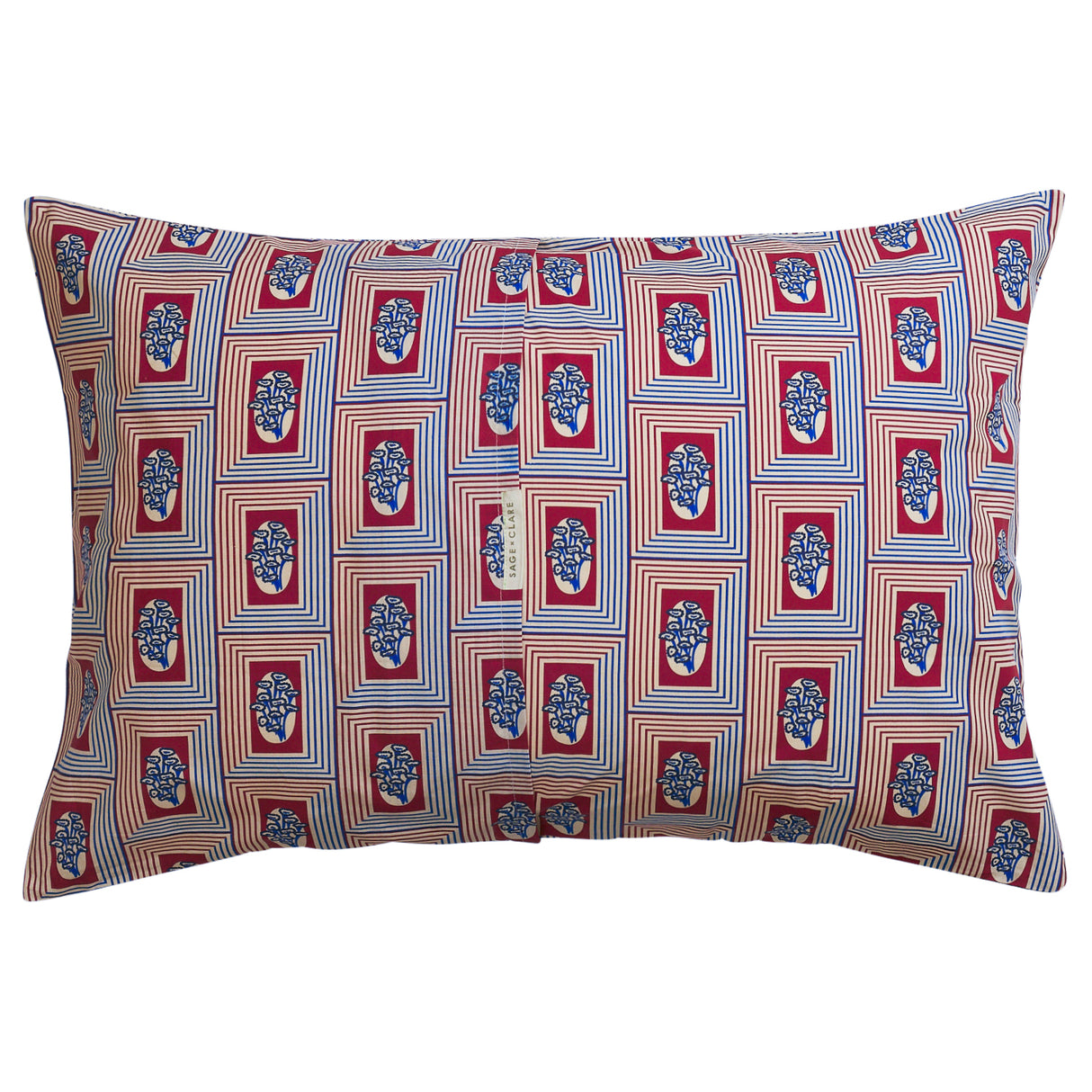 Antonella Cotton Pillowcase Set - Crimson Standard