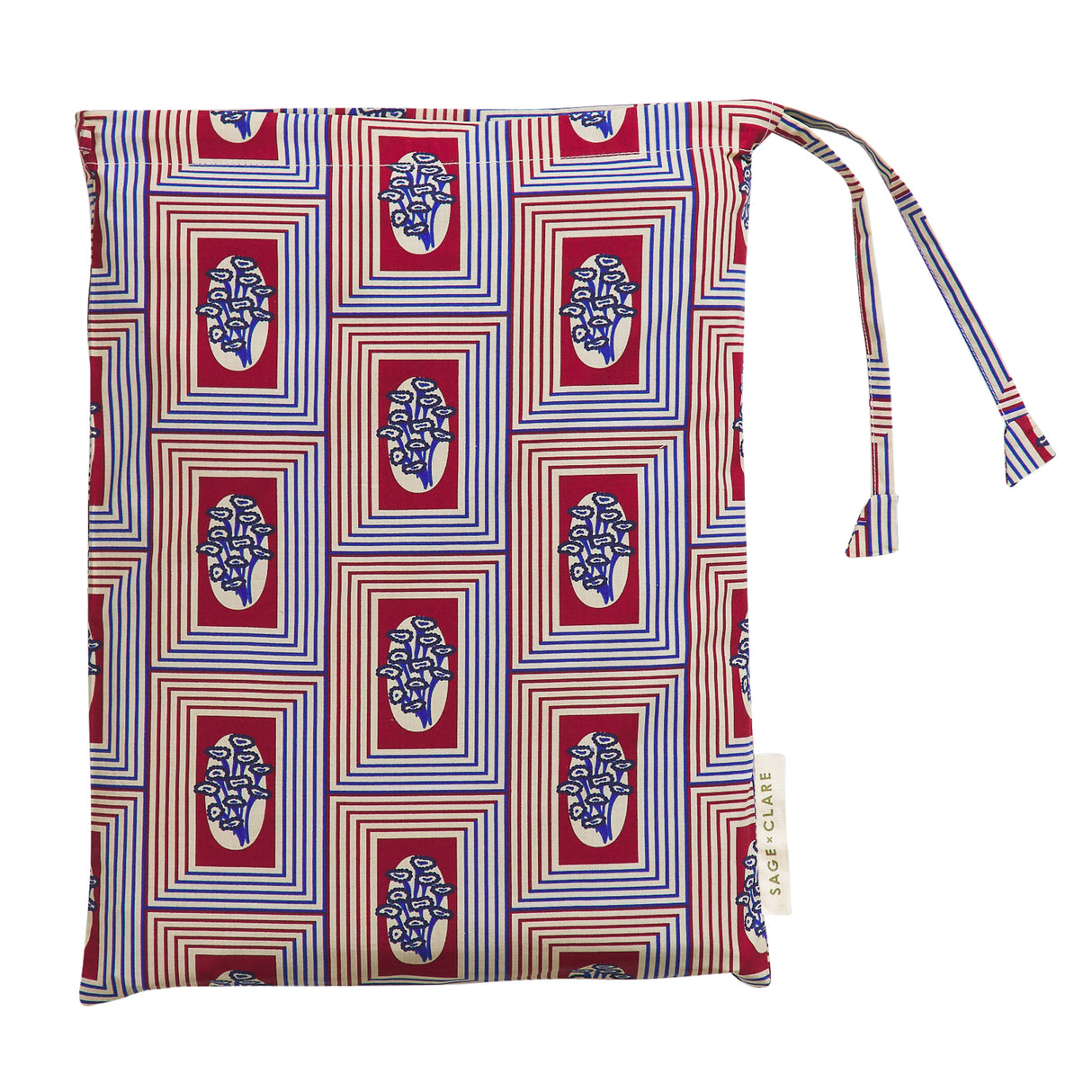 Antonella Cotton Pillowcase Set - Crimson Standard