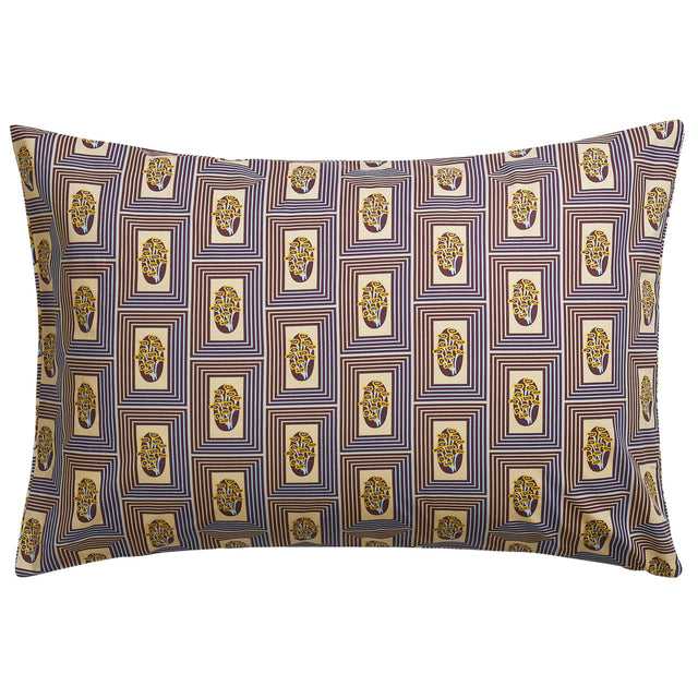 Antonella Cotton Pillowcase Set - Garnet Standard