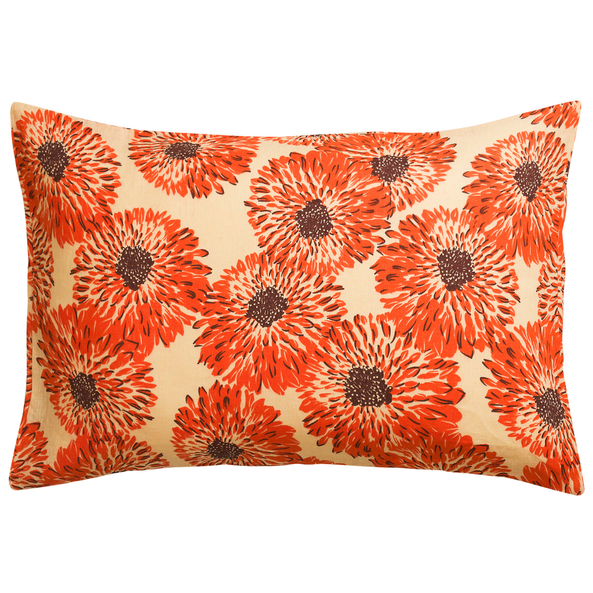 Isabella Linen Pillowcase Set - Flame Standard