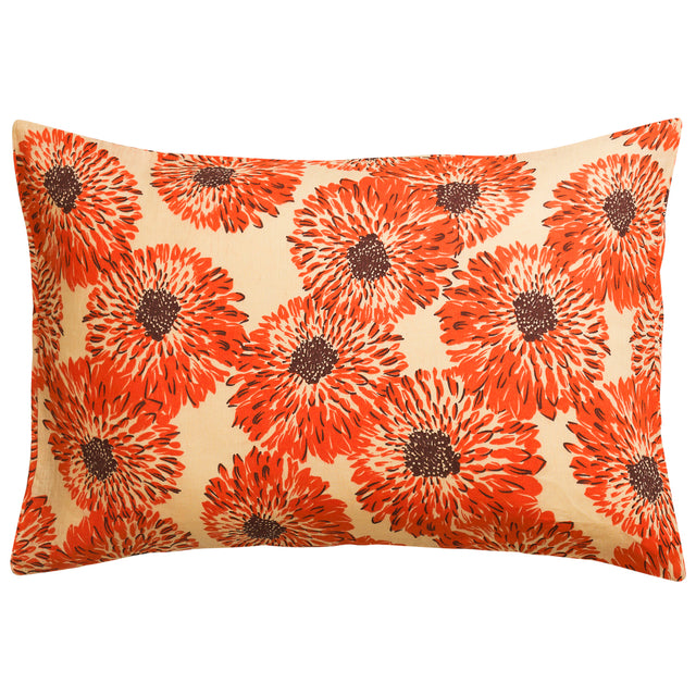 Isabella Linen Pillowcase Set - Flame Standard