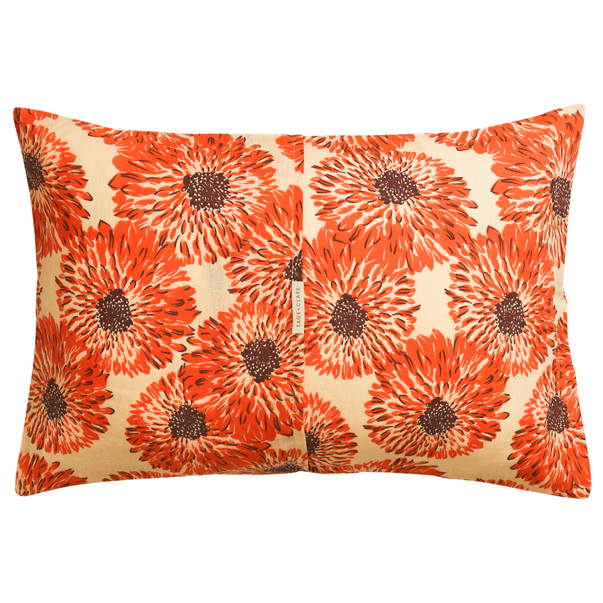 Isabella Linen Pillowcase Set - Flame Standard