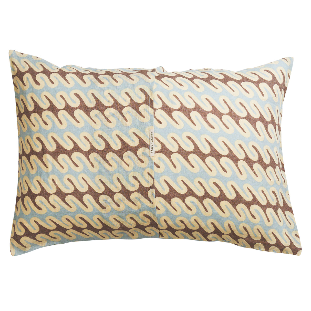 Marzia Linen Pillowcase Set - Cerulean Standard